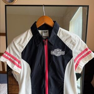 Harley Davidson Motorcycles Zip Front Shirt